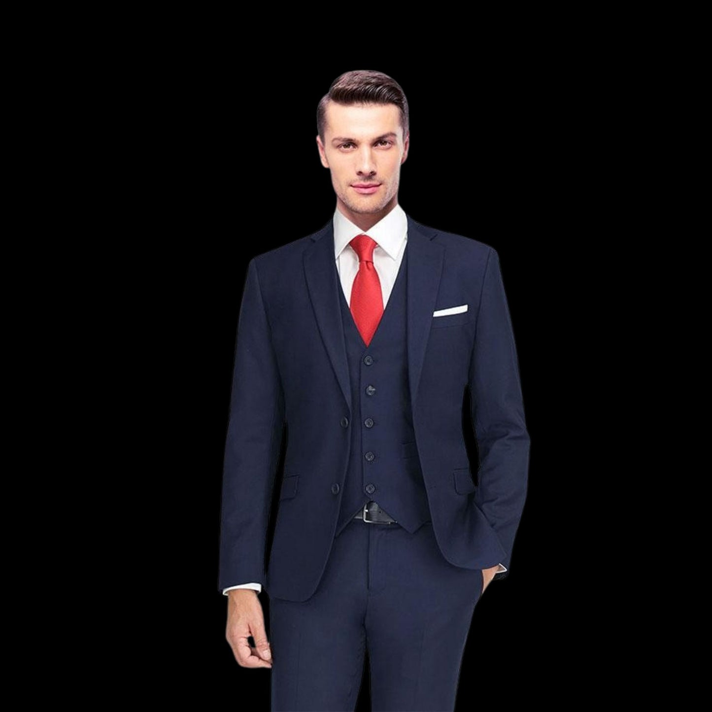 Two Piece Ink Blue Suit
