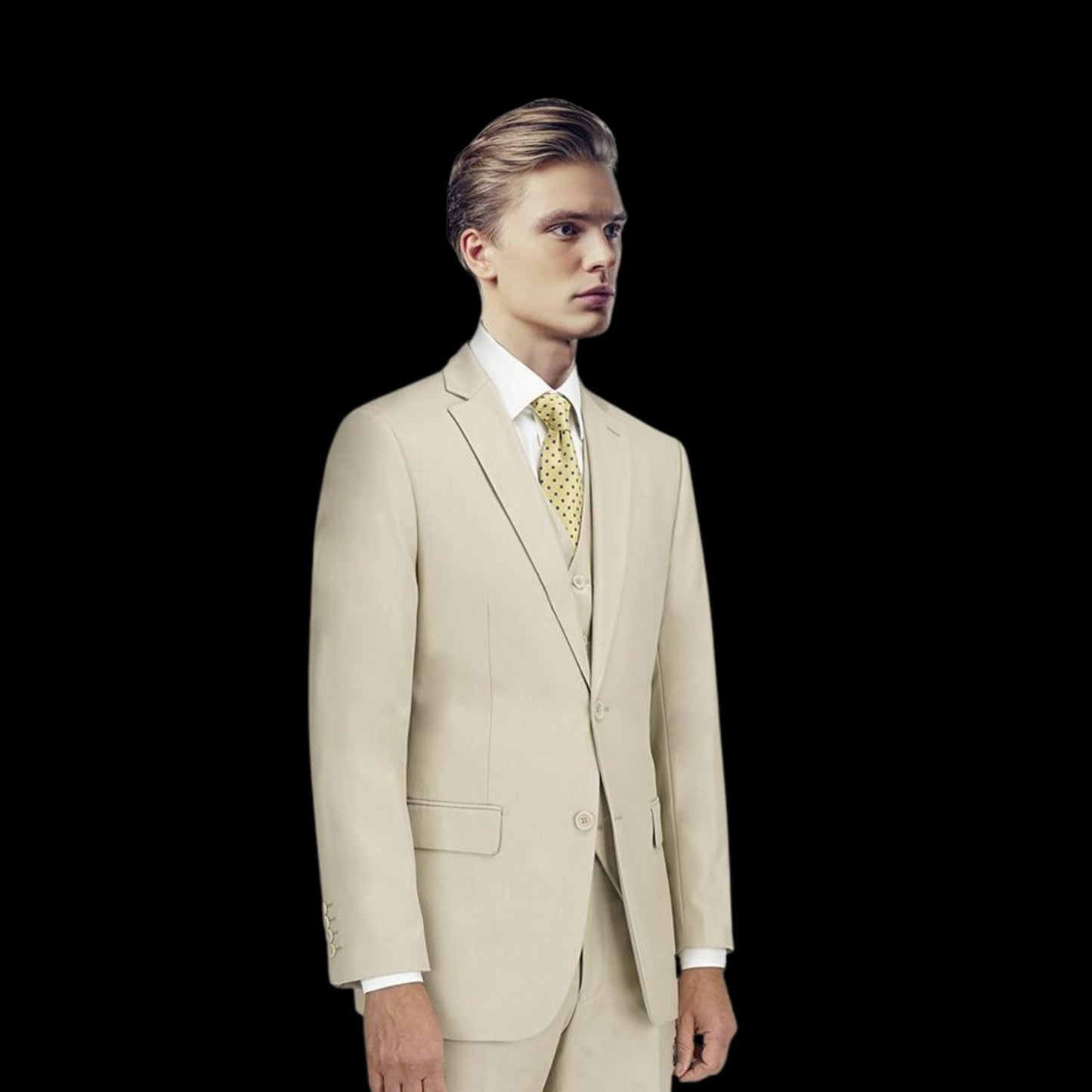 Two Piece Beige Suit