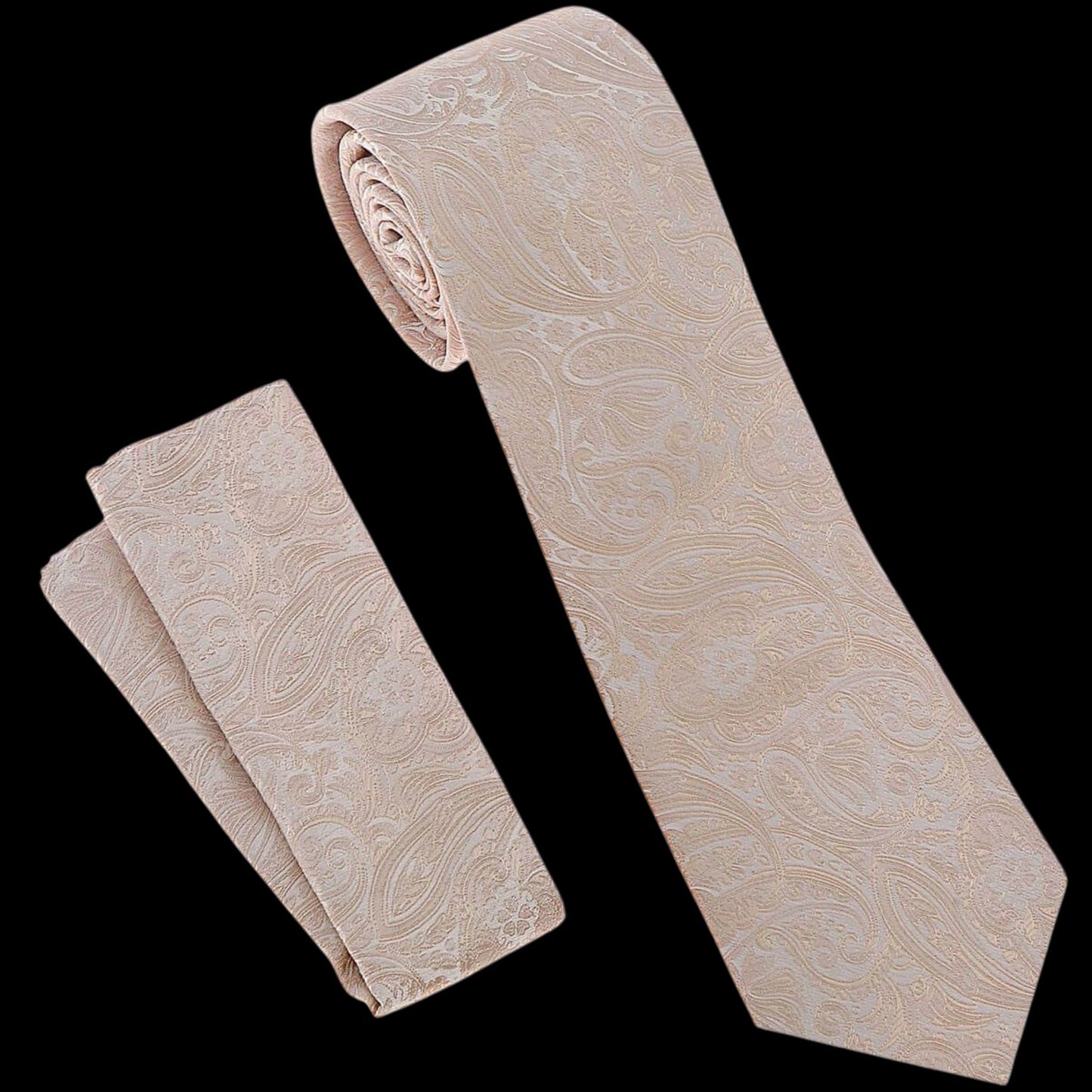 Paisley Classic Tie 3" Pocket Square Set