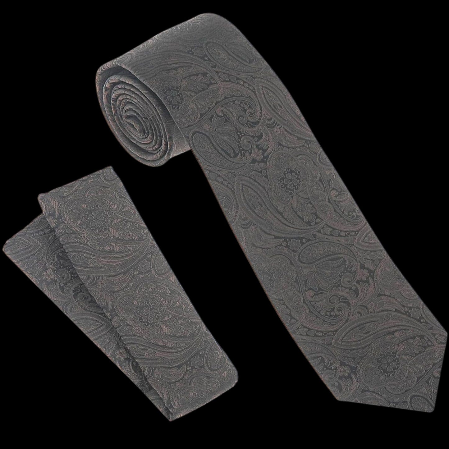 Chocolate Brown Paisley Tie