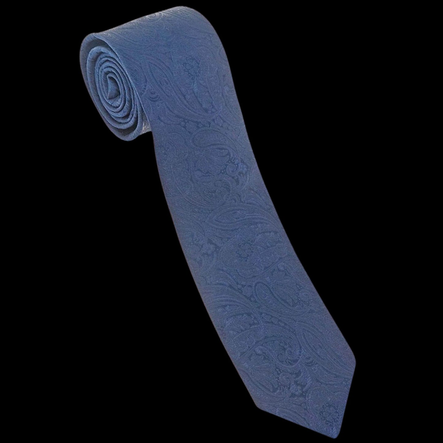 Navy Blue Paisley Tie