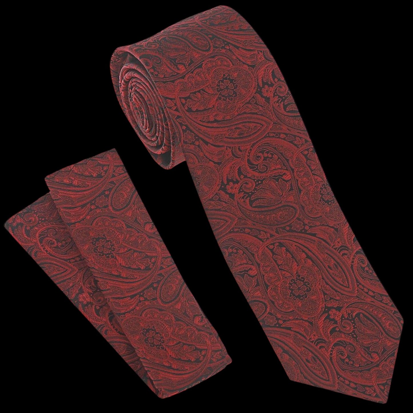 Red Paisley Tie