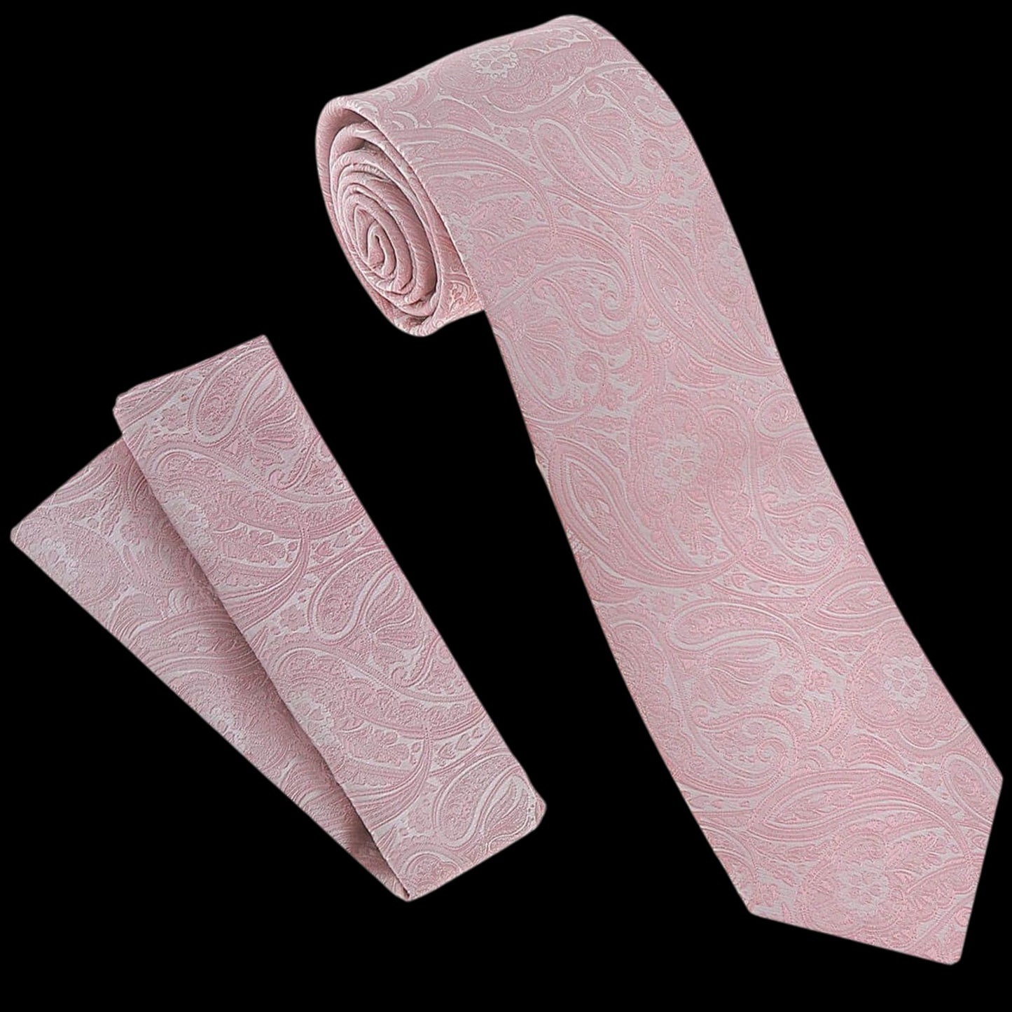 Rose Pink Paisley Tie