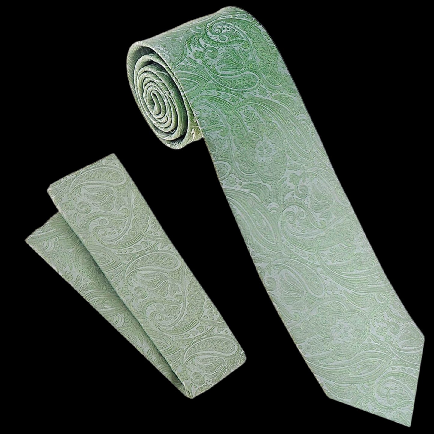 Sage Green Paisley Tie