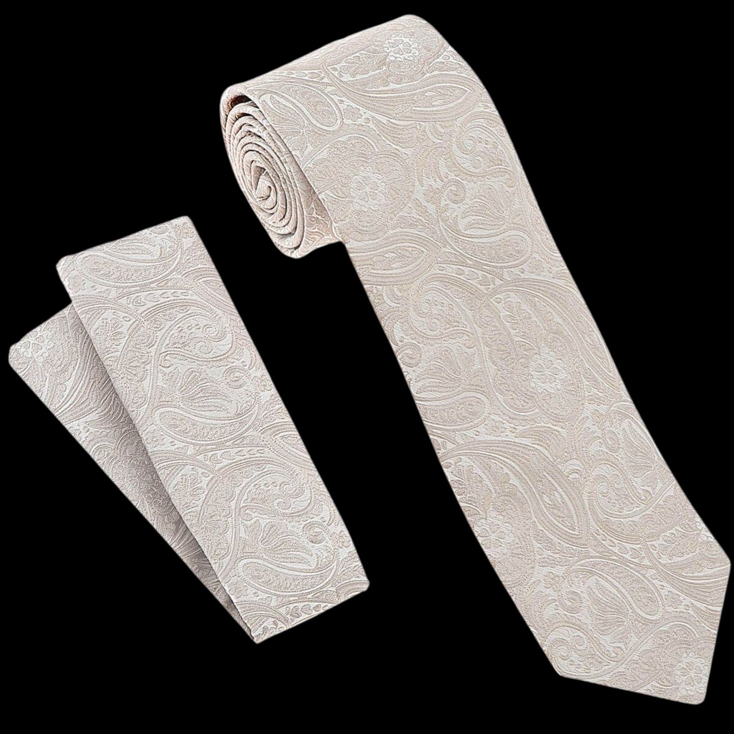 Taupe Paisley Tie