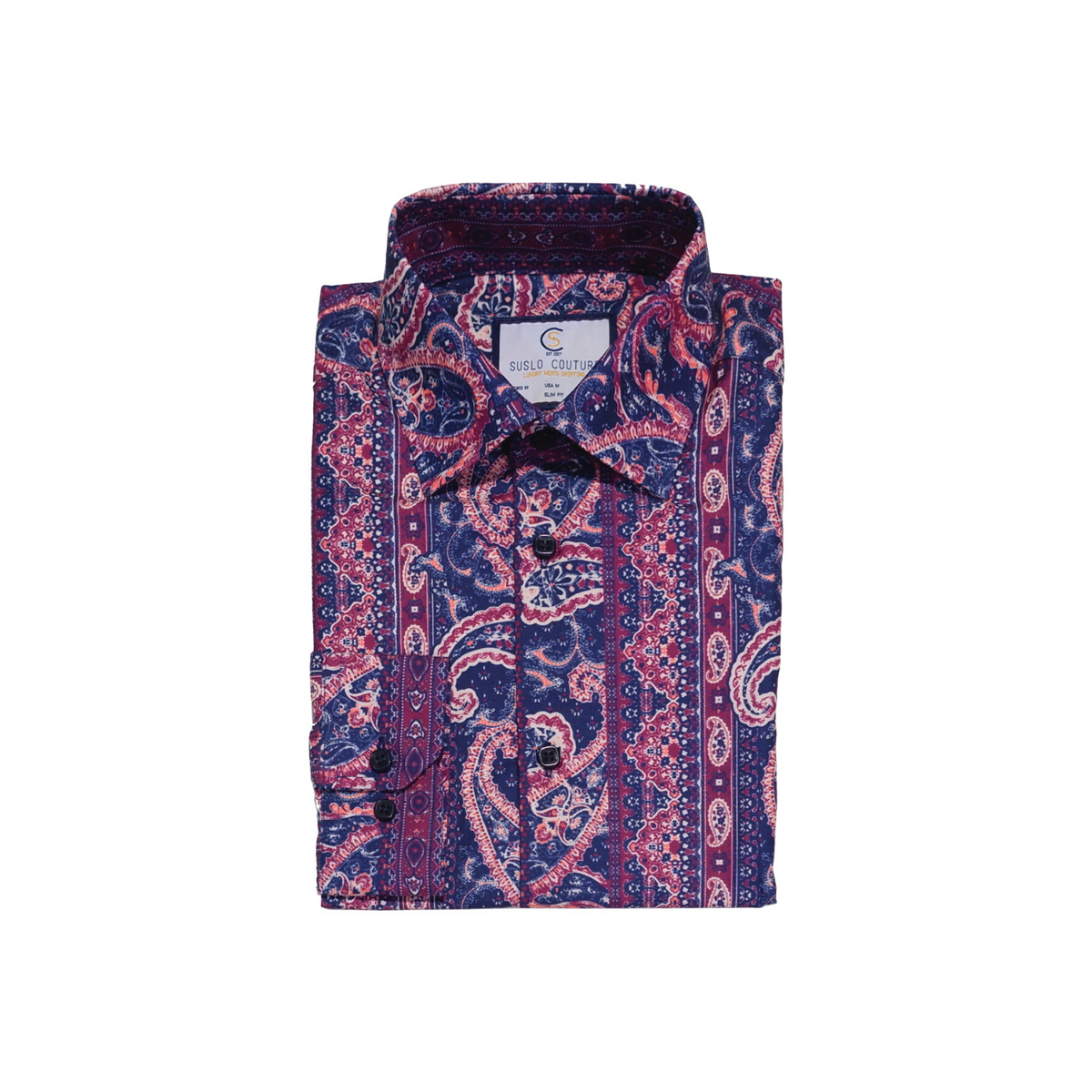 Men's Purple Paisley Shirt