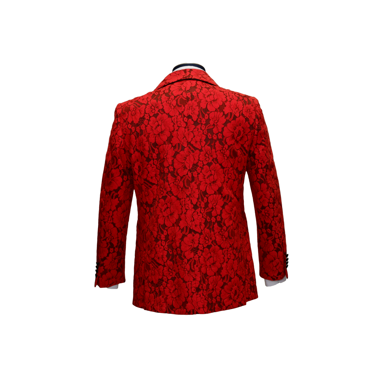 Red hot sale floral blazer