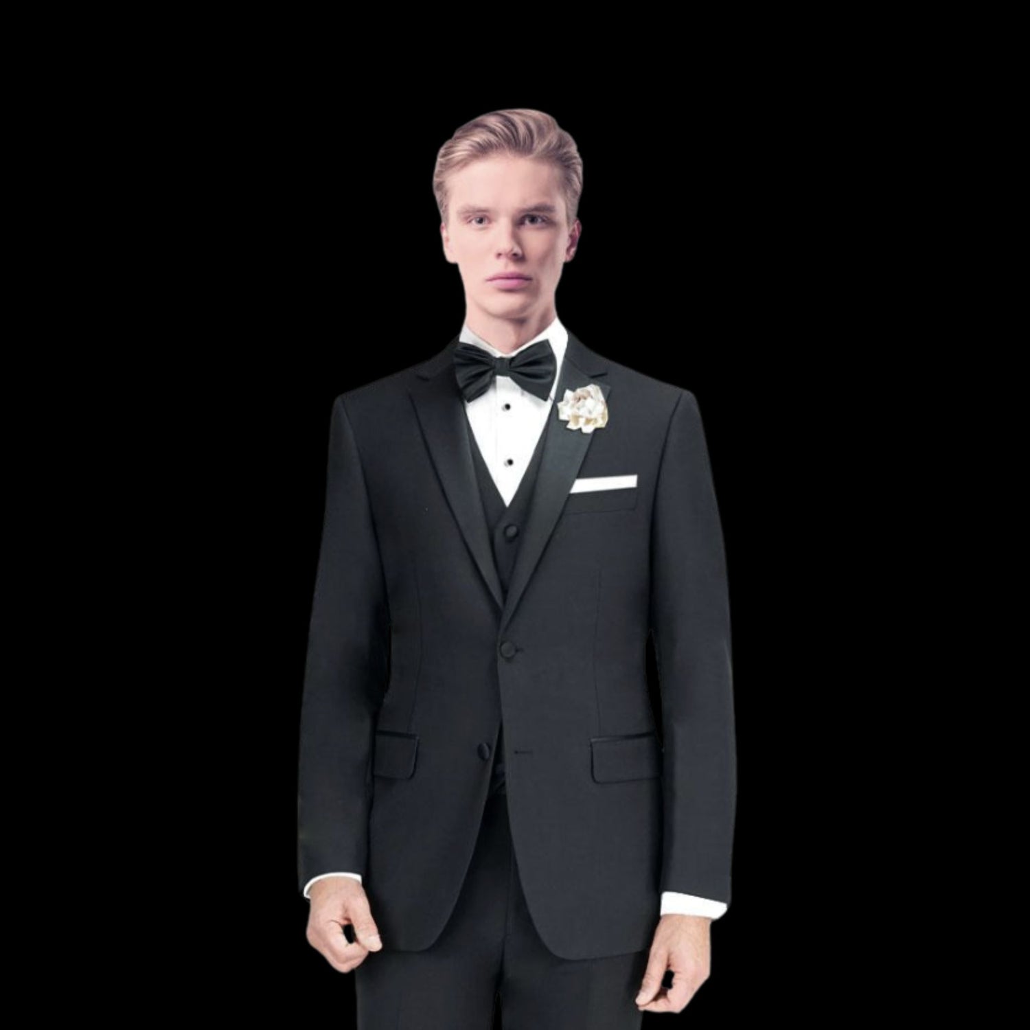 Two Piece Black Suit 