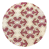 Burgundy & Champagne Shawl Lapel Pattern Blazer - Swatch