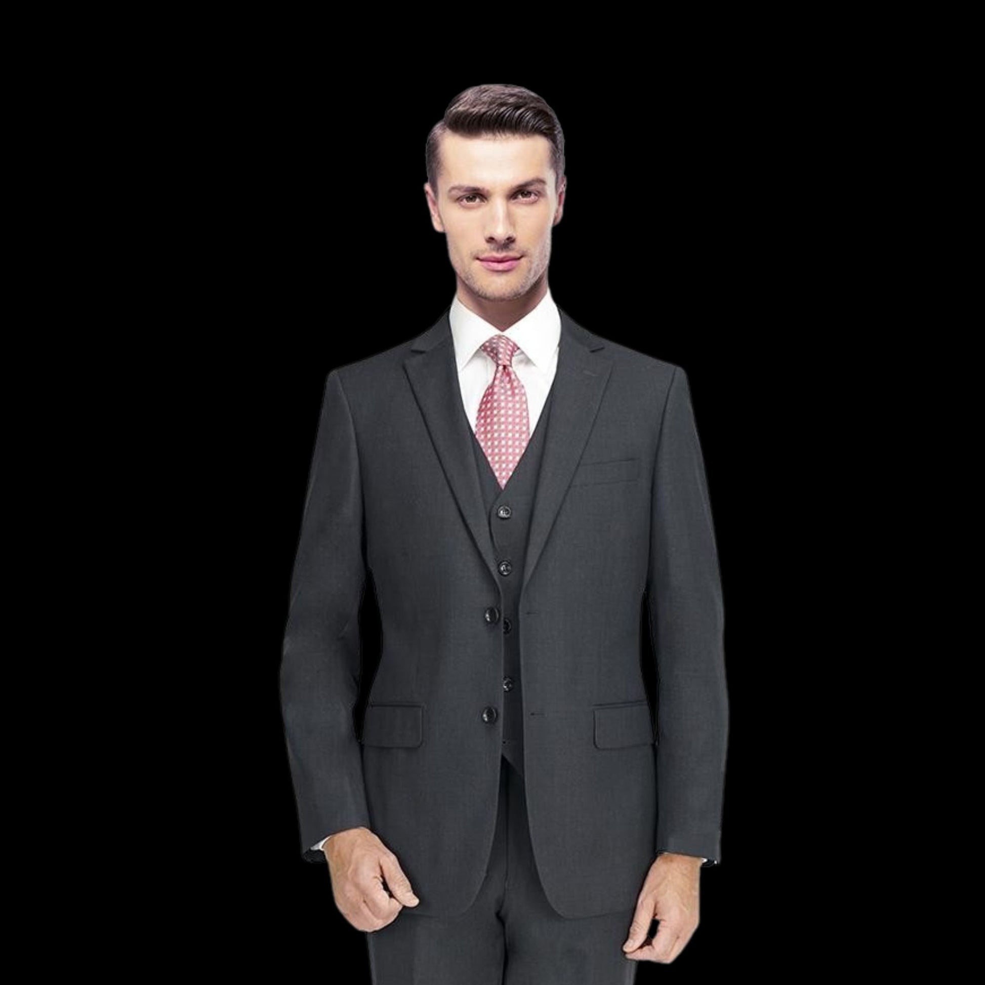 Two Piece Charcoal Suit