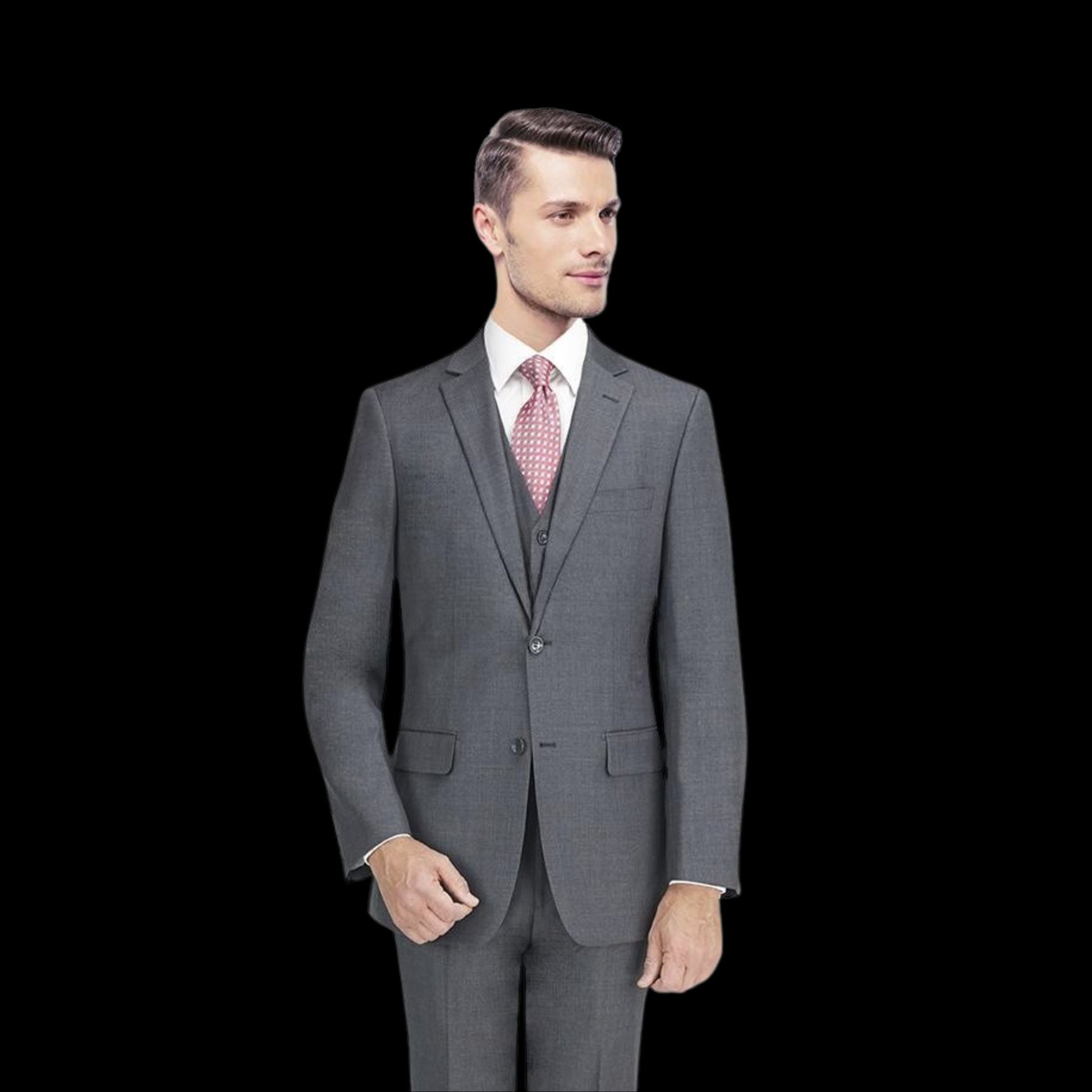 Two Piece Medium Grey Suit