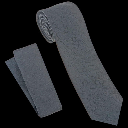 Black Paisley Tie