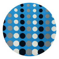 Sky Blue Multi Circle Pattern Dress Shirt - Swatch