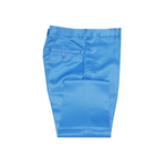Satin Dress Pants - Turquoise Folded