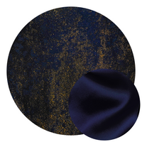 3pc Navy Blue & Gold Sparkle Pattern Tuxedo - Swatch