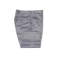 Satin Dress Pants - Grey Folded