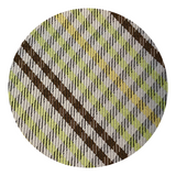 Lime Green & Brown Check Pattern Self-Tie Bow Tie - Swatch