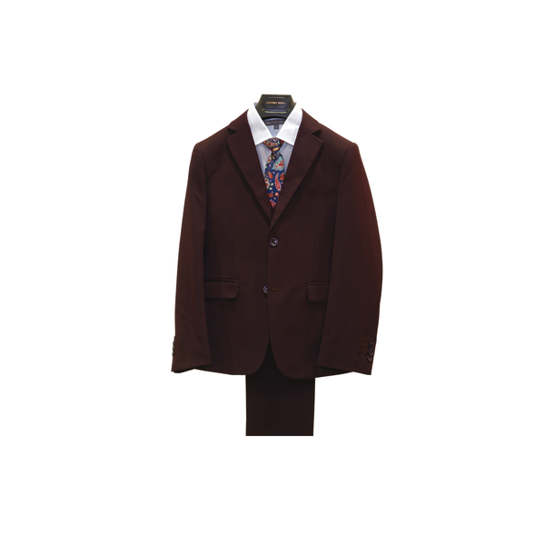 Boys burgundy suit jacket best sale