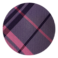 Pink & Purple Plaid Pattern Self-Tie Bow Tie - Swatch