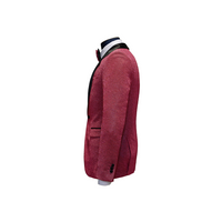 Pink Shawl Lapel Sparkle Blazer -Side View