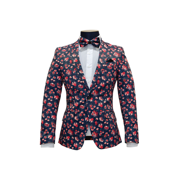 Floral pattern 2025 suit jacket