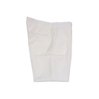 Solid Skinny Dress Pants - Off White Folded