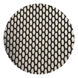 Silver & Black Micro Honeycomb Pattern Silk Tie - Swatch