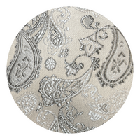 Grey Paisley Pattern Vest Set - Swatch