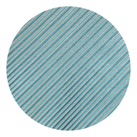 Turquoise Striped Pattern Vest Set - Swatch