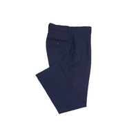 Solid Slim Fit Dress Pants - Navy Blue Open