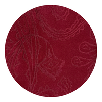 Burgundy Paisley Pattern Vest Set - Swatch