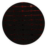 Red & Black Peak Lapel Line Pattern Blazer - Swatch