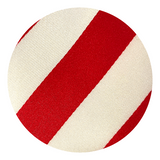 Red & White Striped Pattern Silk Tie - Swatch