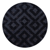 Navy Blue Notch Lapel Velvet Pattern Blazer - Swatch