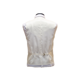 Lavender & White Paisley Pattern Vest Set - Back View