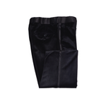 Velvet Tuxedo Dress Pants - Black Folded
