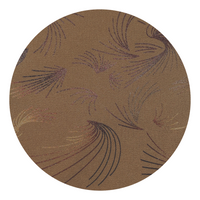 Brown & Copper Foil Feather Pattern Dress Shirt - Swatch