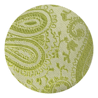Green Paisley Pattern Silk Tie - Swatch