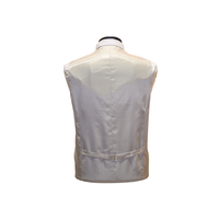Grey Paisley Pattern Vest Set - Back View