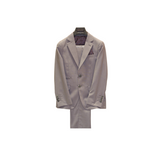 2pc Taupe Boy's Suit - Front view