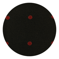 Black & Red Polka Dot Pattern Ascot Tie - Swatch
