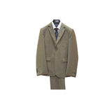 4pc Taupe Boy's Suit - Front View
