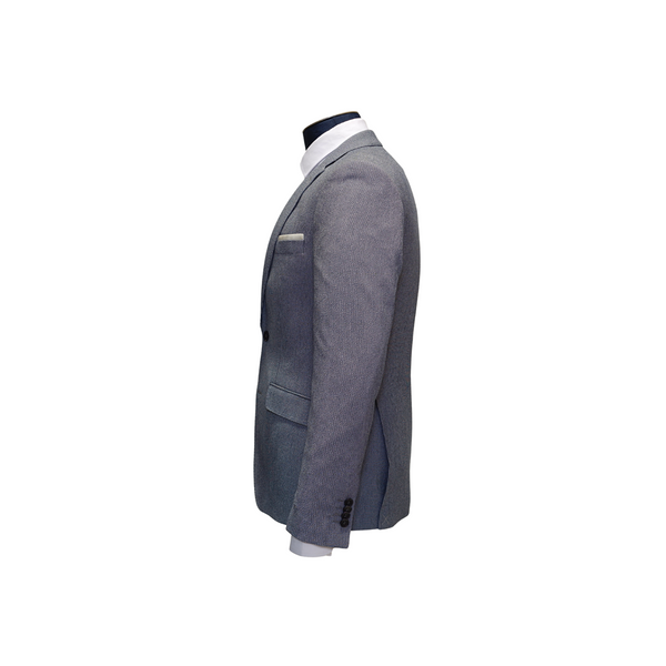 Navy top textured blazer