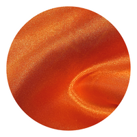 Orange Solid Satin Dress Shirt - Classic Fit - Swatch